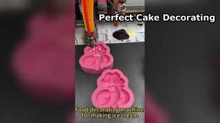 Automatic Food Decorating Machine for Cake Chocolate Syrup Jam Cake