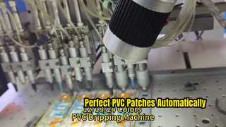 PVC Silicone Patch Logo Label Dispensing Machine for Making 2D 2D Crafts